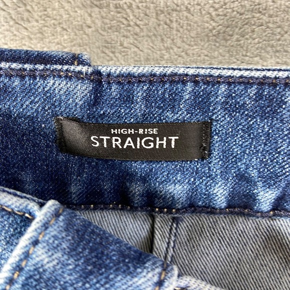 White House Black Market Straight Jeans Women's Size 8 Blue Medium Wash Denim - Picture 6 of 10